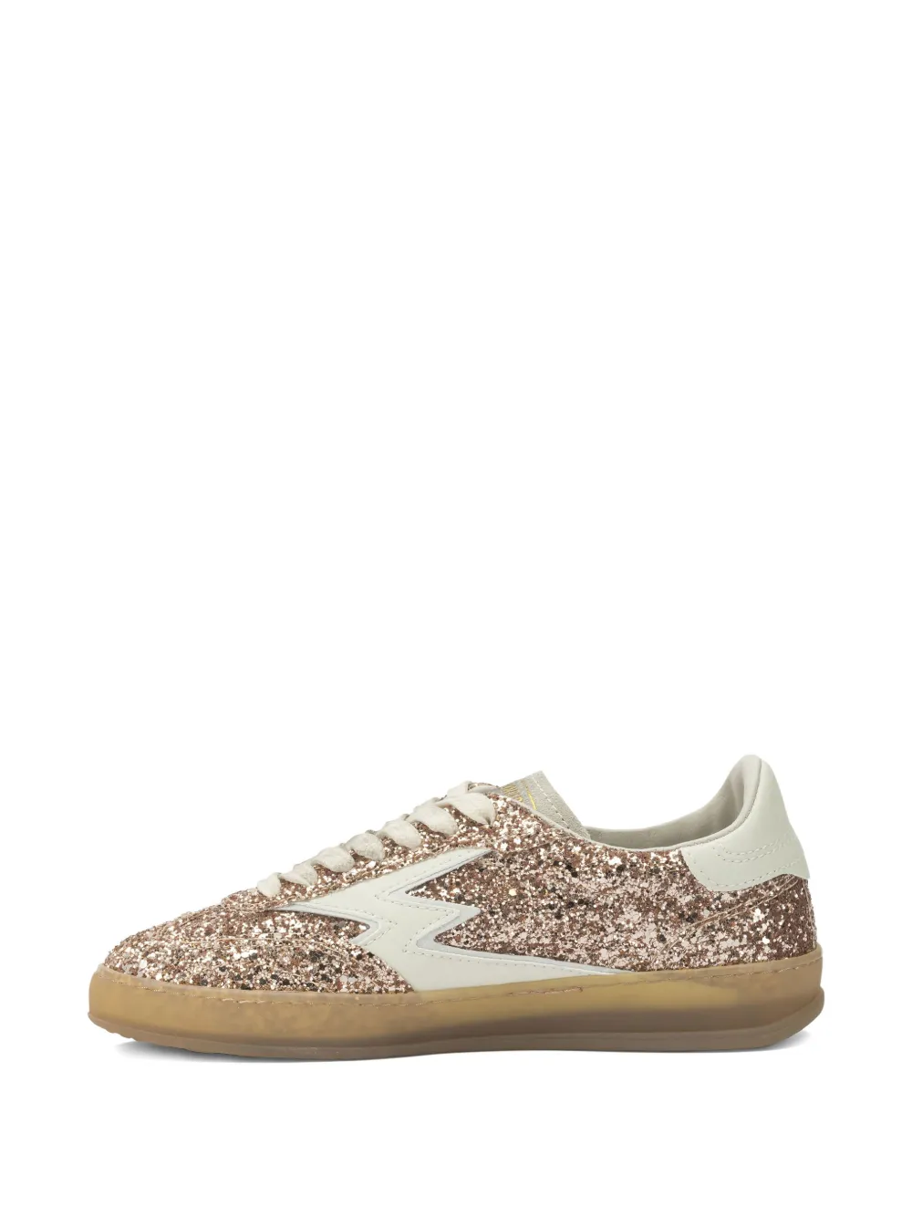 MOA CONCEPT Sneakers met glitter-applicatie Bruin