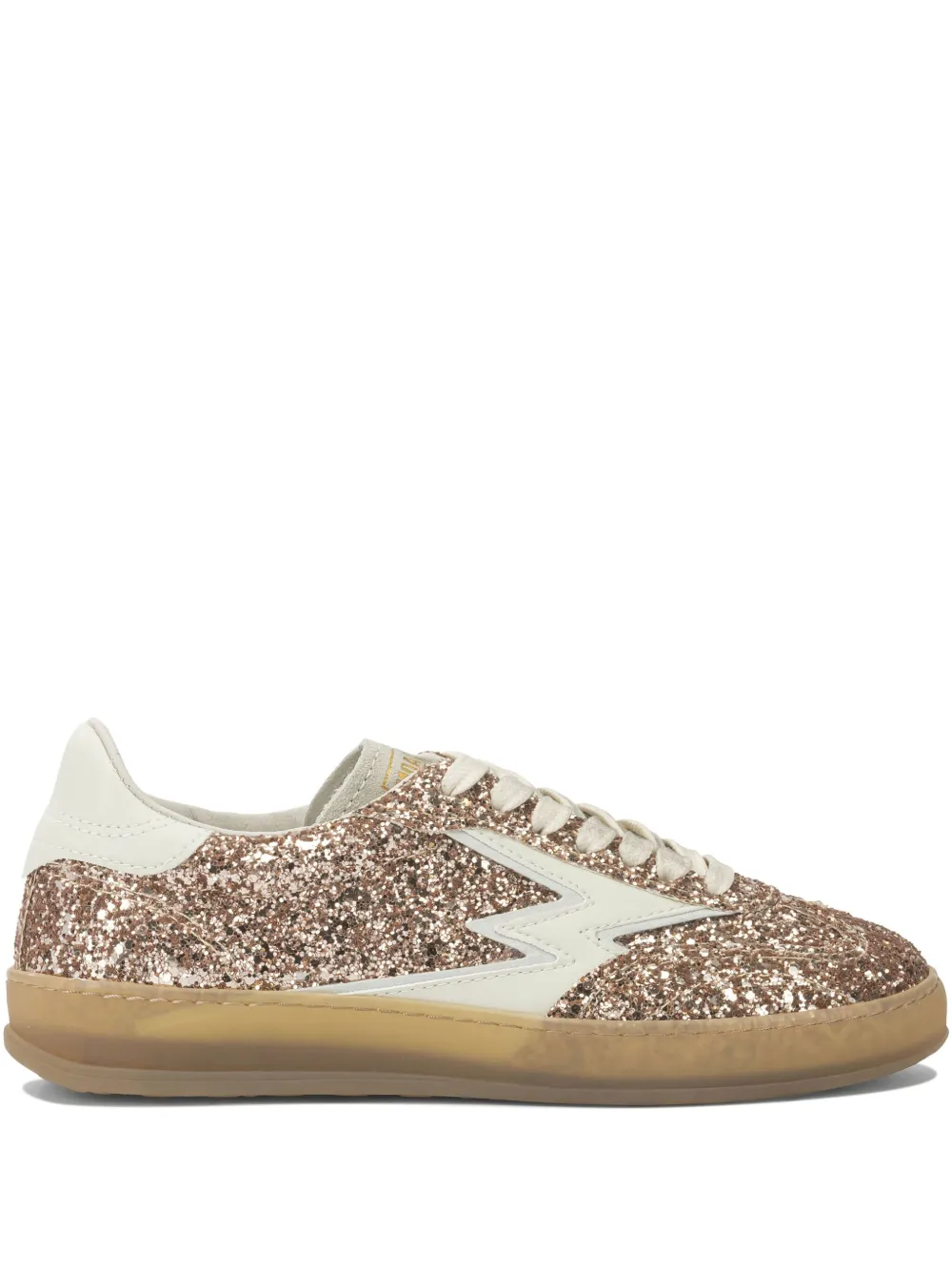 MOA CONCEPT Sneakers met glitter-applicatie Bruin