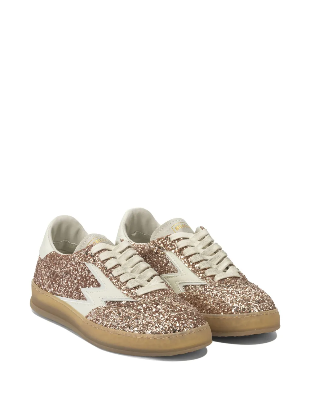 MOA CONCEPT Sneakers met glitter-applicatie - Bruin