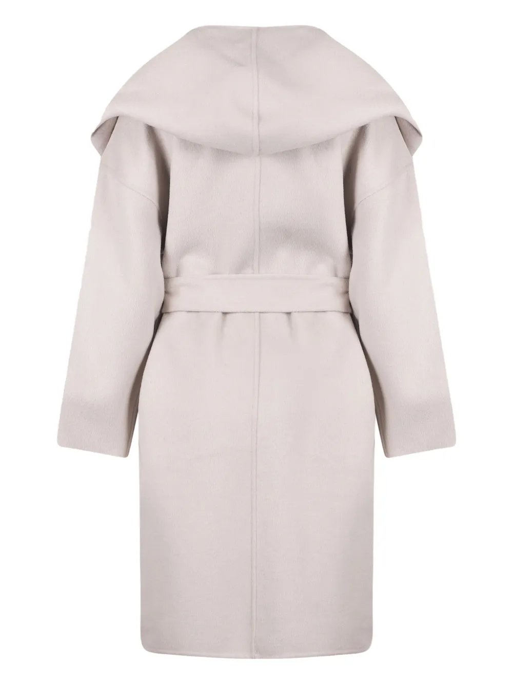 Park Place Nicole Tie-waist Coat In Neutral