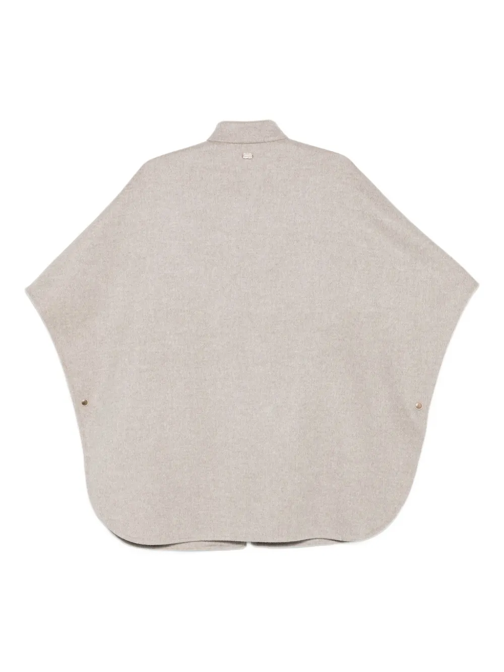 Agnona Zip-fastening Cape In Neutral