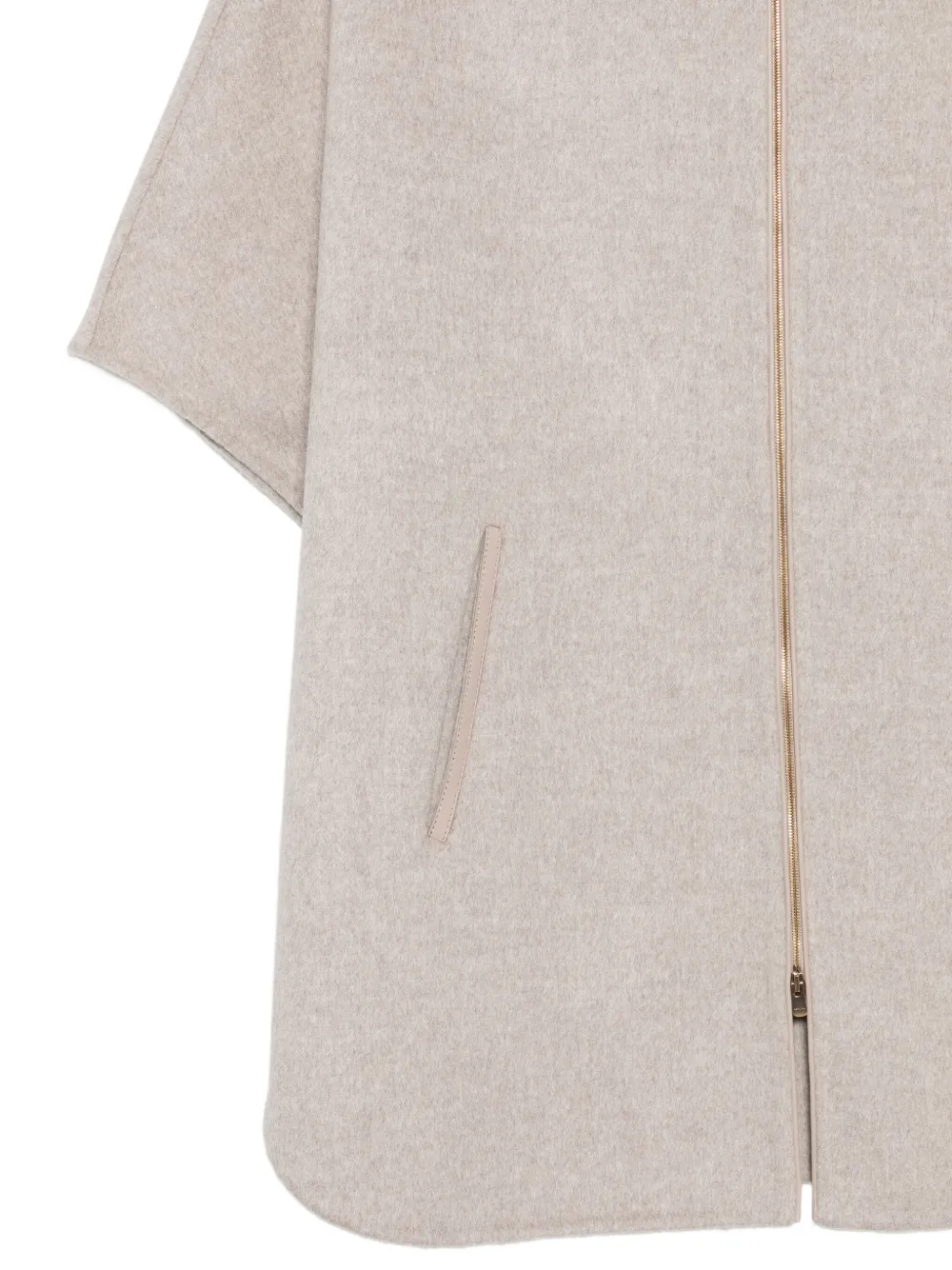 Agnona Cape met ritssluiting Beige