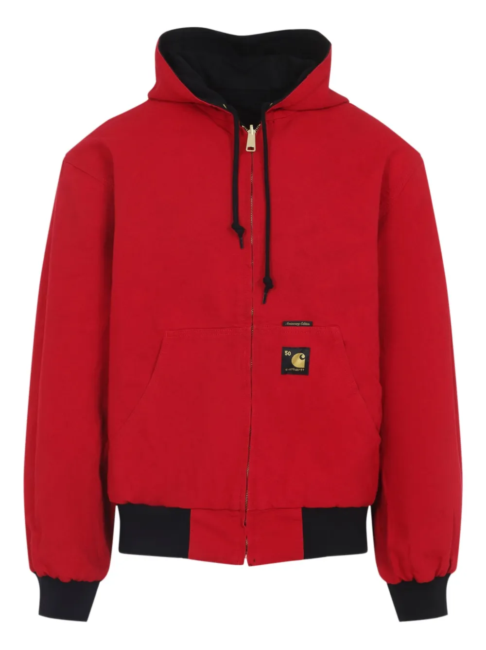 Carhartt WIP Hoodie met opgestikte zak Zwart