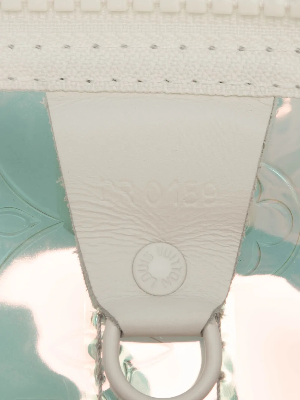 Pre-owned Louis Vuitton 2019 Monogram Prism Keepall Bandouliere 50 Travel Bag In White