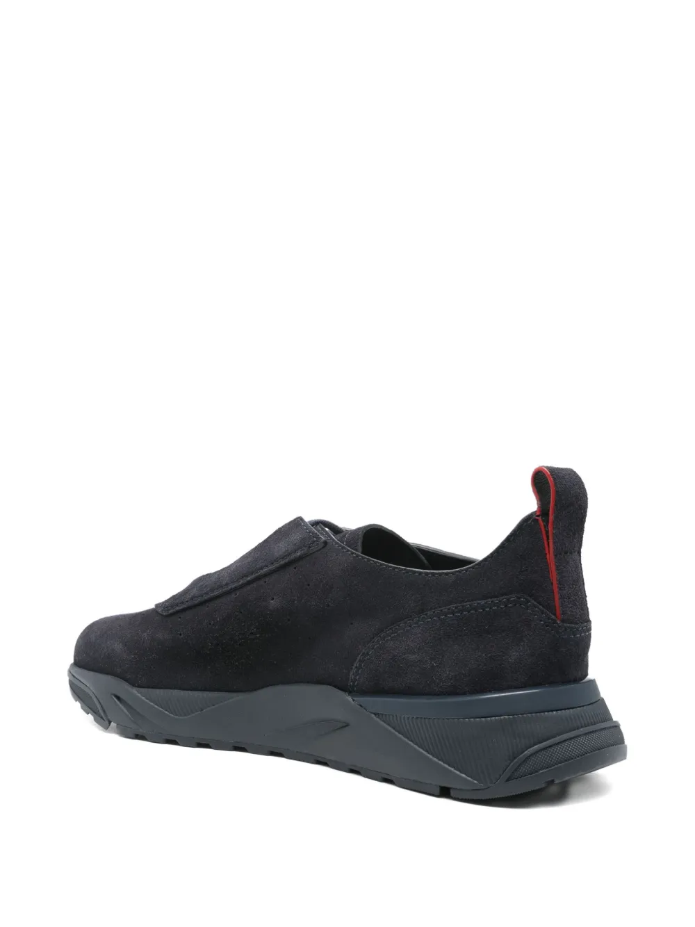 Santoni suede sneakers Blauw