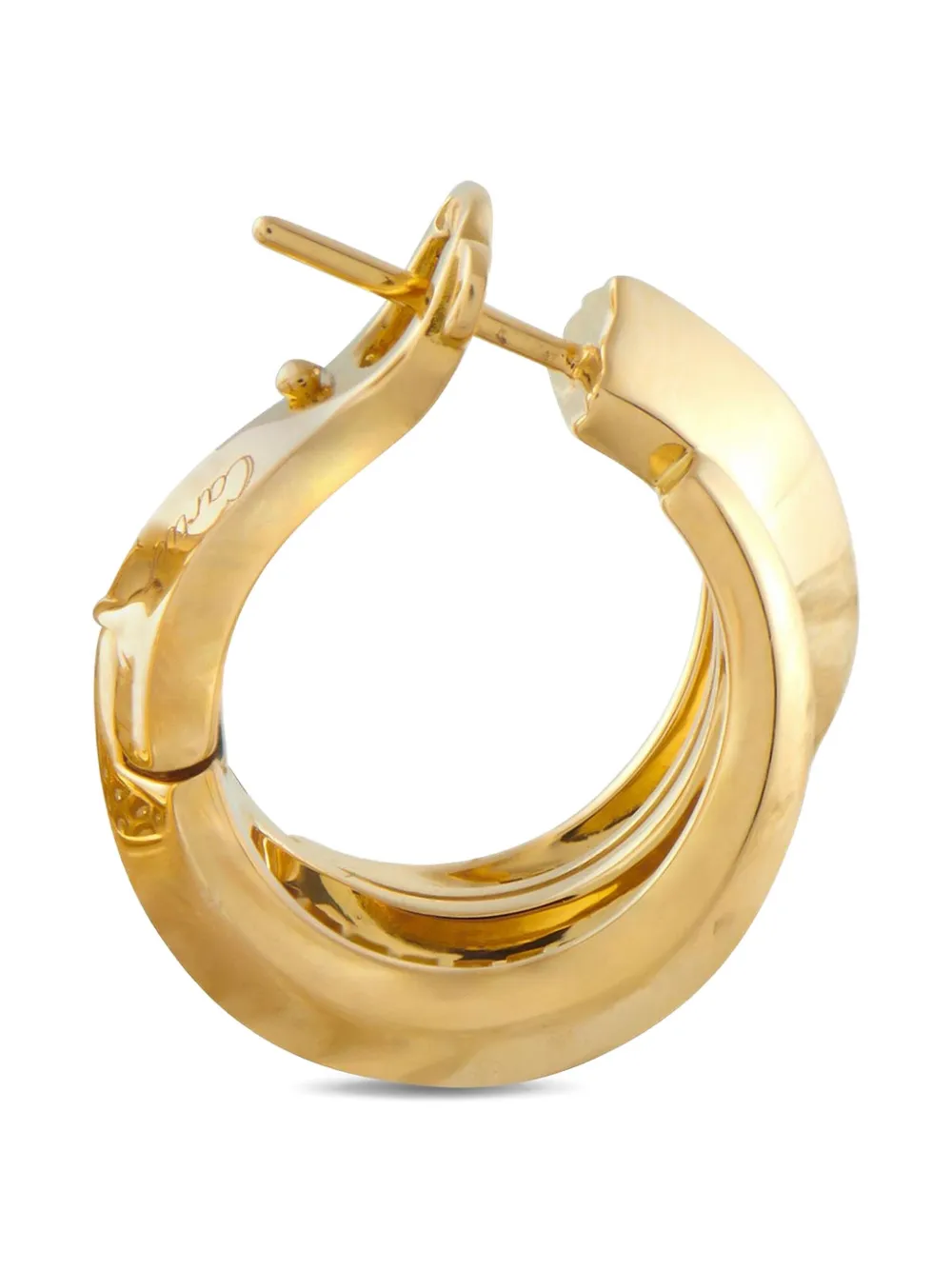 Pre-owned Cartier 18k Yellow Gold Diamond Earrings