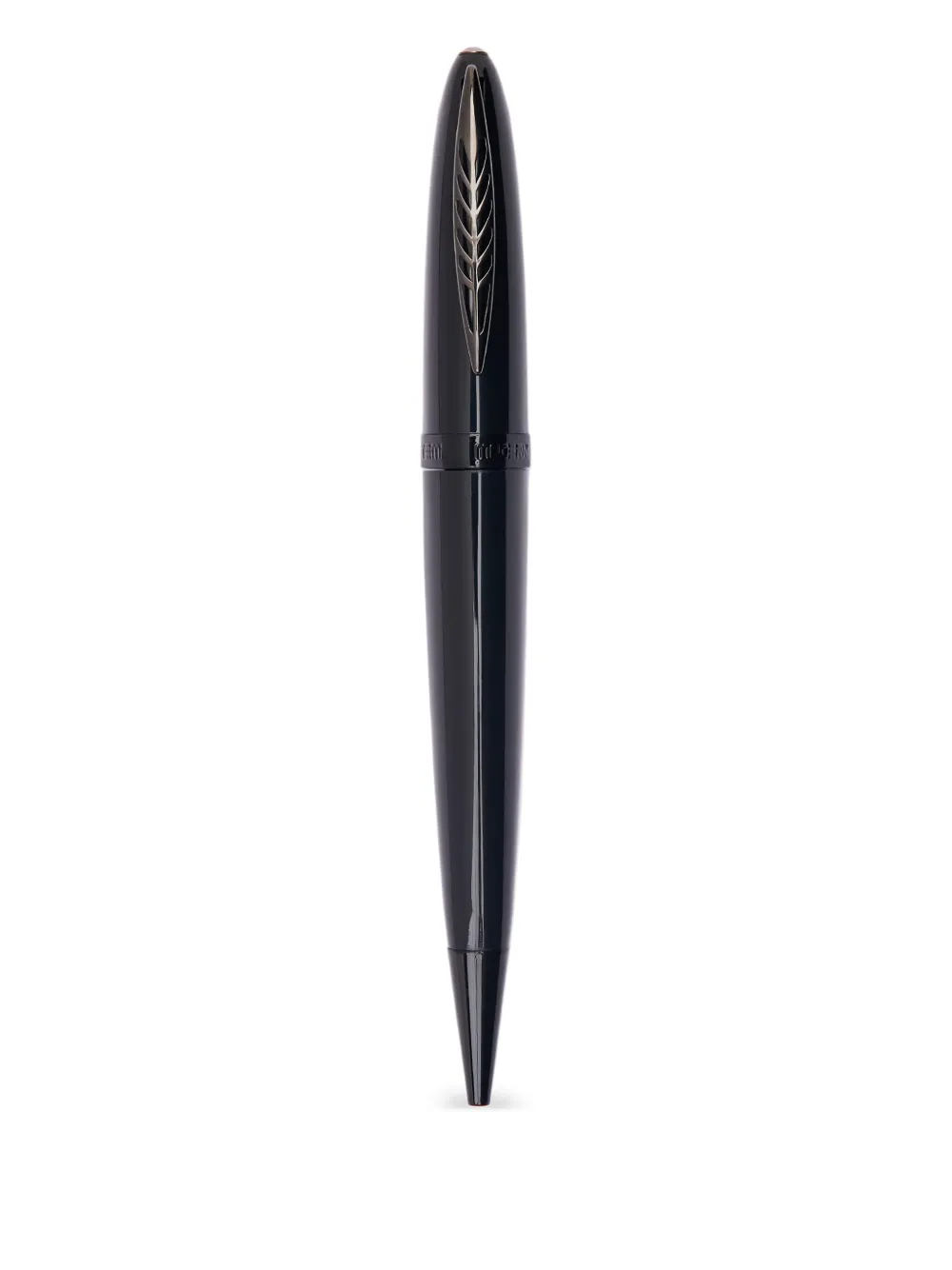 Pineider Tempi Moderni engraved rollerball pen (15cm X 1.52cm) | Black | Image 1