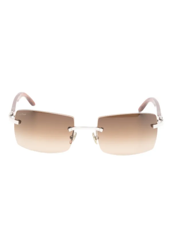 Cartier リムレス サングラス | シルバートーン | FARFETCH JP