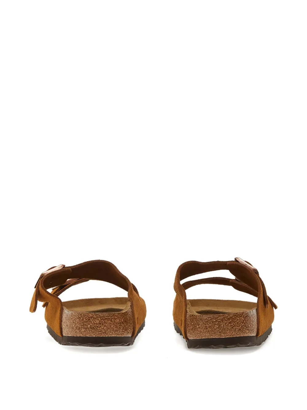 Birkenstock Arizona Soft suède sandalen Bruin