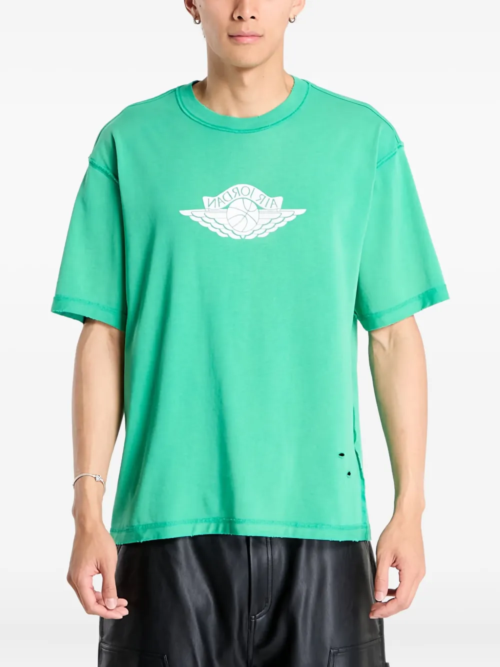 Jordan Rare Air Cotton T-shirt In Green