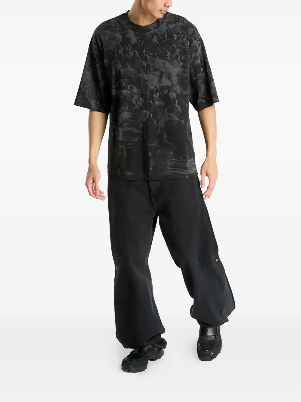 A-COLD-WALL* embroidered-detail Tshirt - Zwart