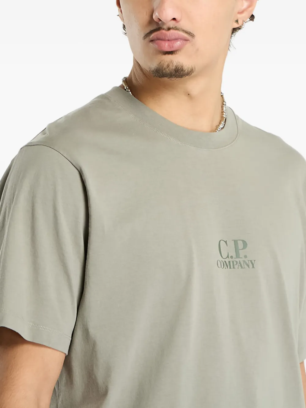 C.P. Company T-shirt met logoprint Grijs