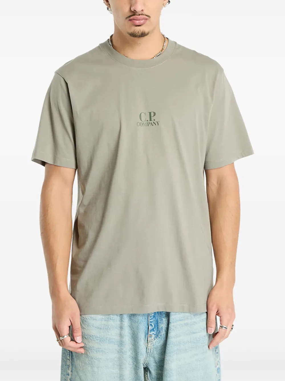 C.P. Company T-shirt met logoprint Grijs