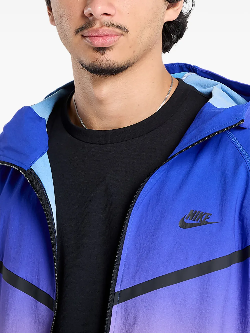 Nike Jack met capuchon Blauw