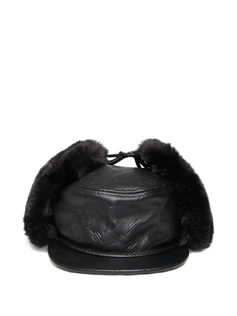 Daily Paper monogram-logo chapka hat | Black | Image 1