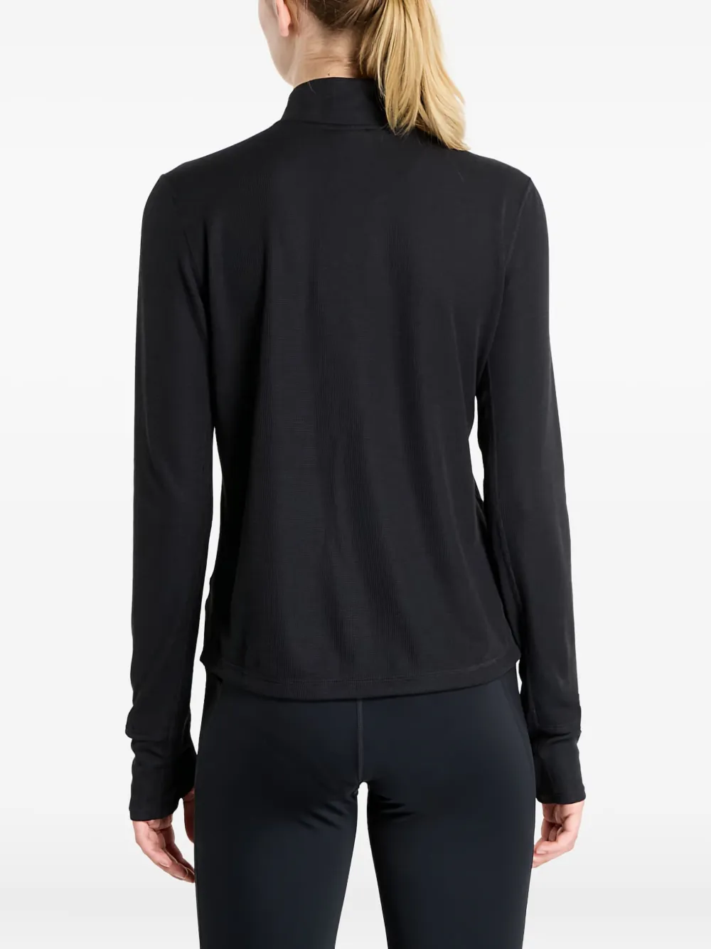 Quarter-Zip Thumb-Hole Sweatshirt