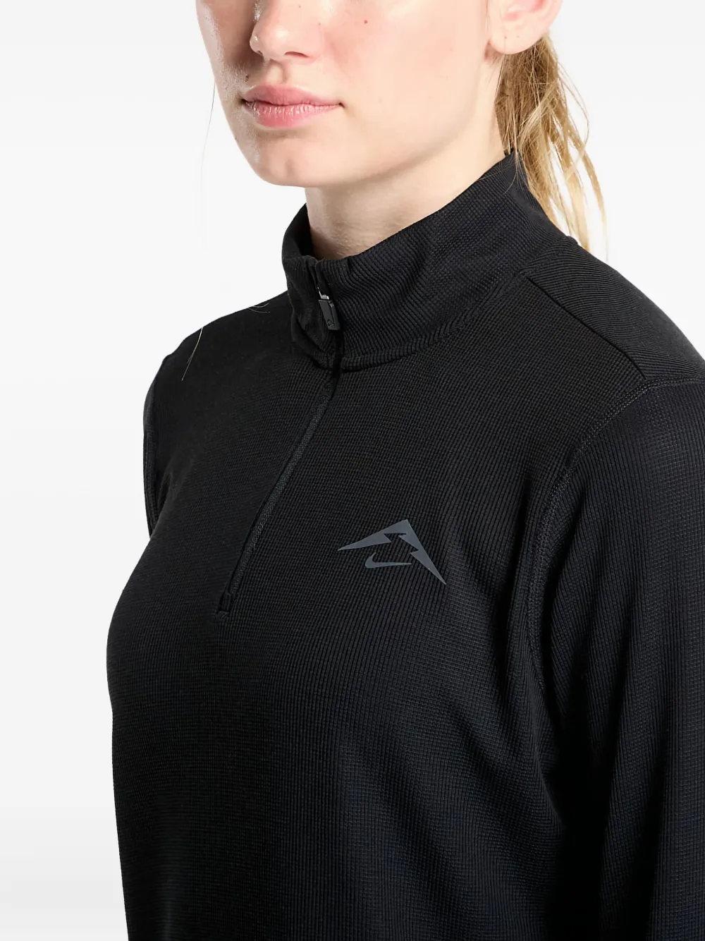 Quarter-Zip Thumb-Hole Sweatshirt