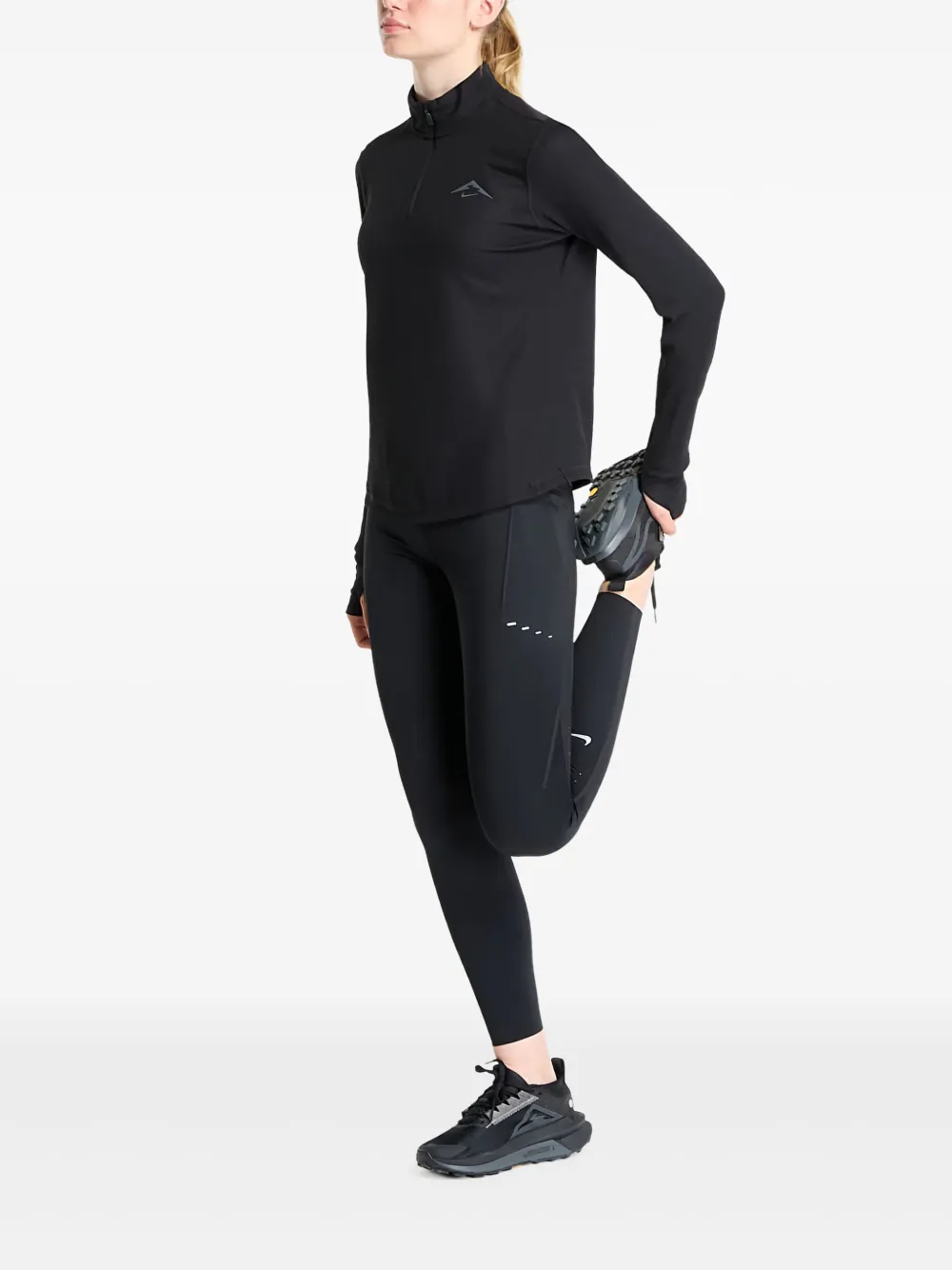Quarter-Zip Thumb-Hole Sweatshirt