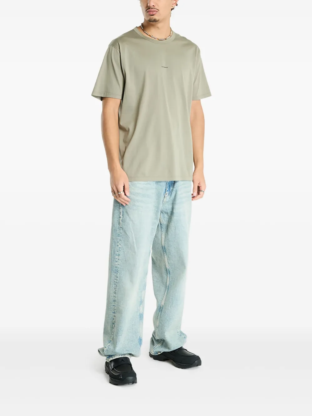 C.P. Company logo-print short-sleeve T-shirt - Grijs