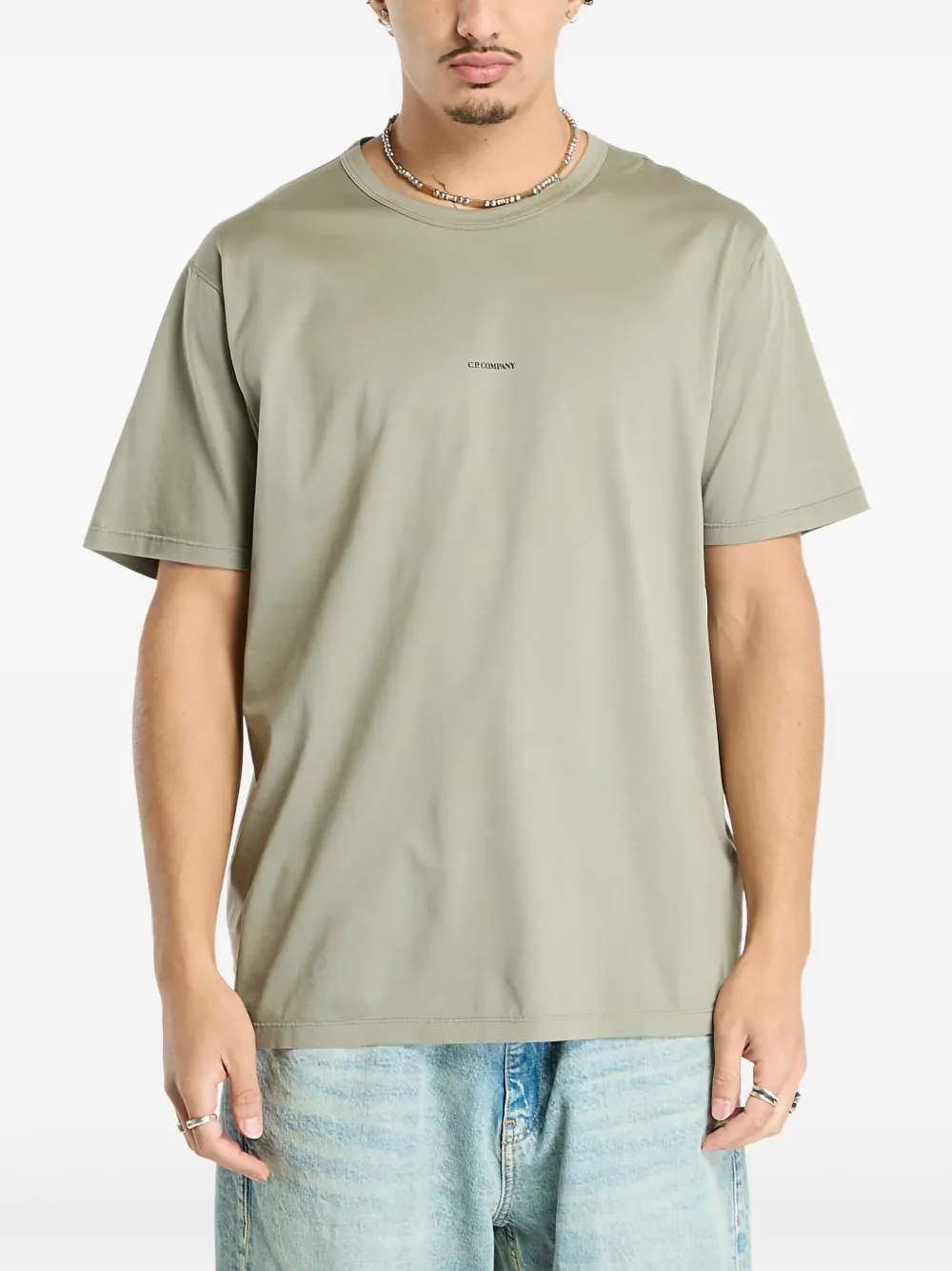 C.P. Company T-shirt met logoprint Grijs