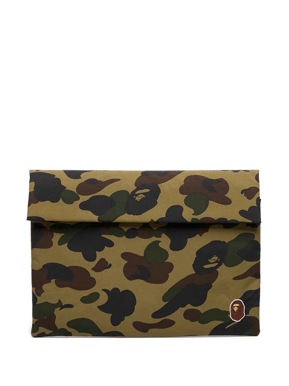 A BATHING APE® Camo-pattern laptop bag | Green | Image 1