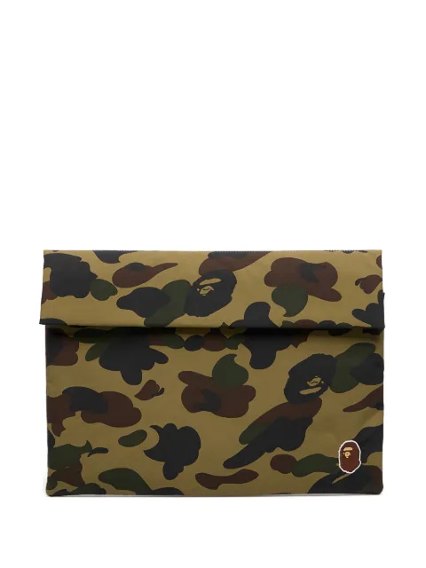 A BATHING APE® maletín para portátil con motivo Camo