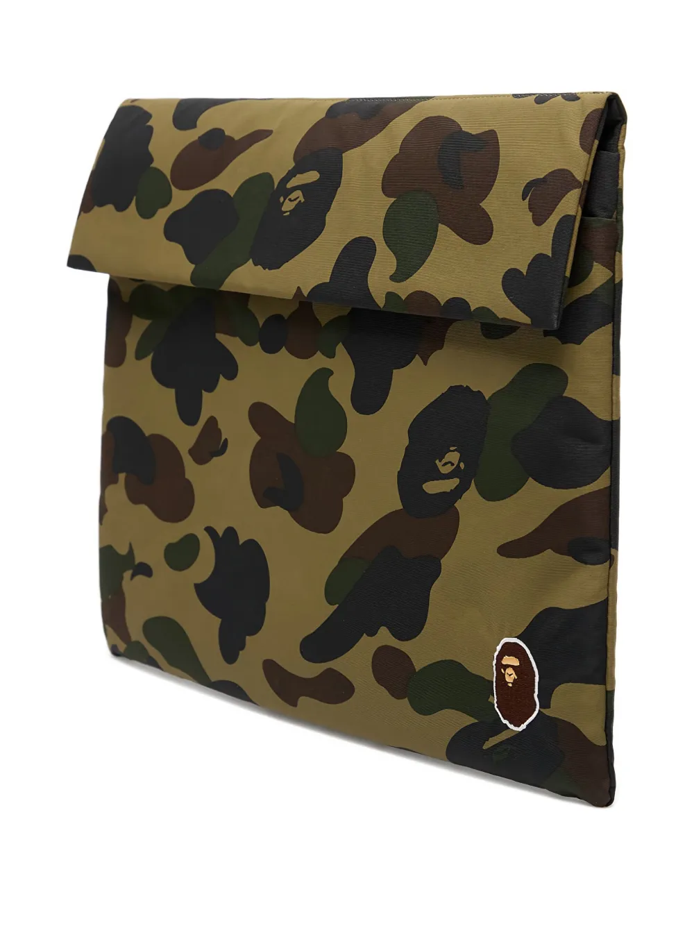 A Bathing Ape Camo-pattern Laptop Bag In Green