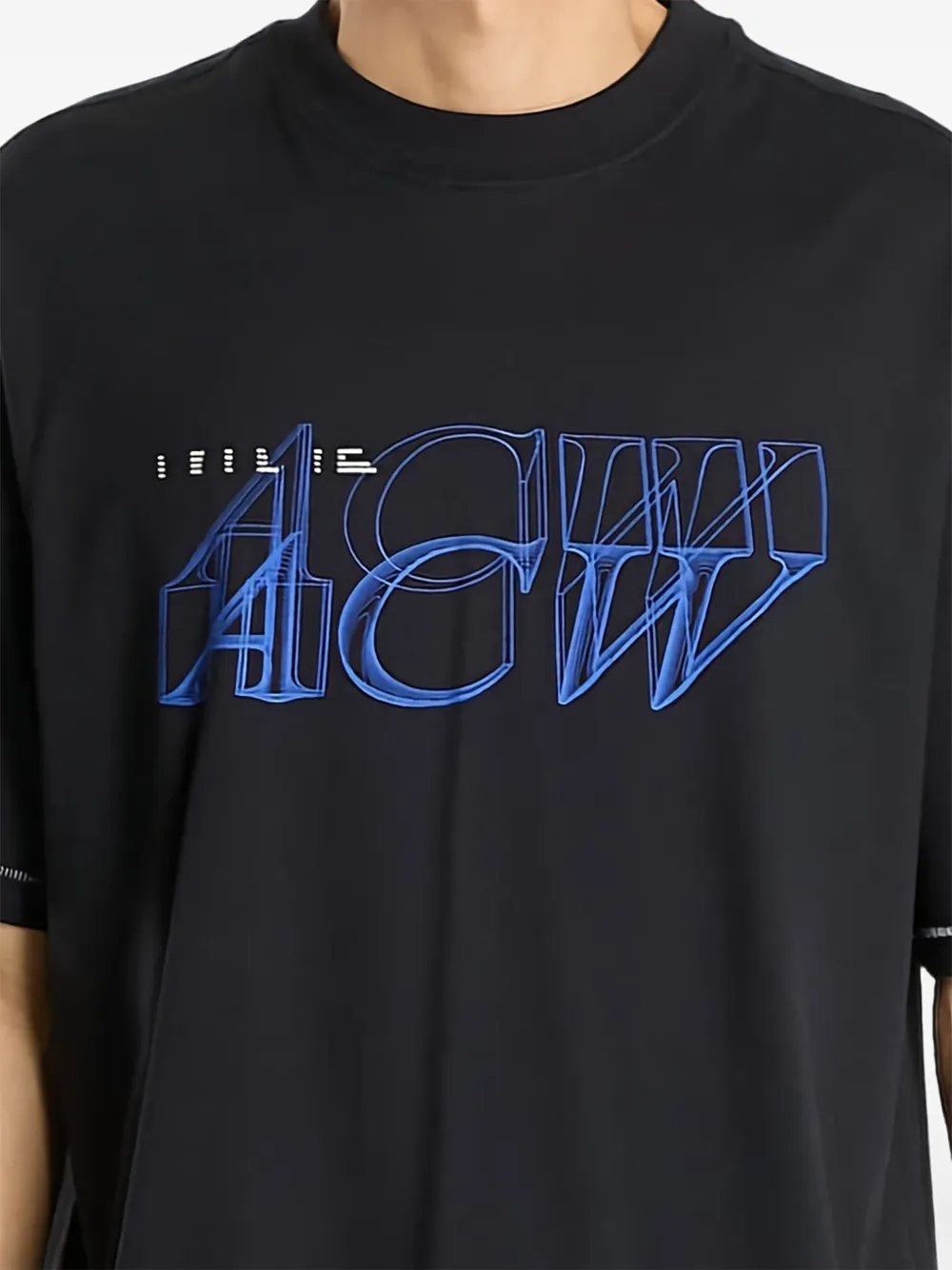 A-COLD-WALL* Serif T-shirt met stiksel Zwart