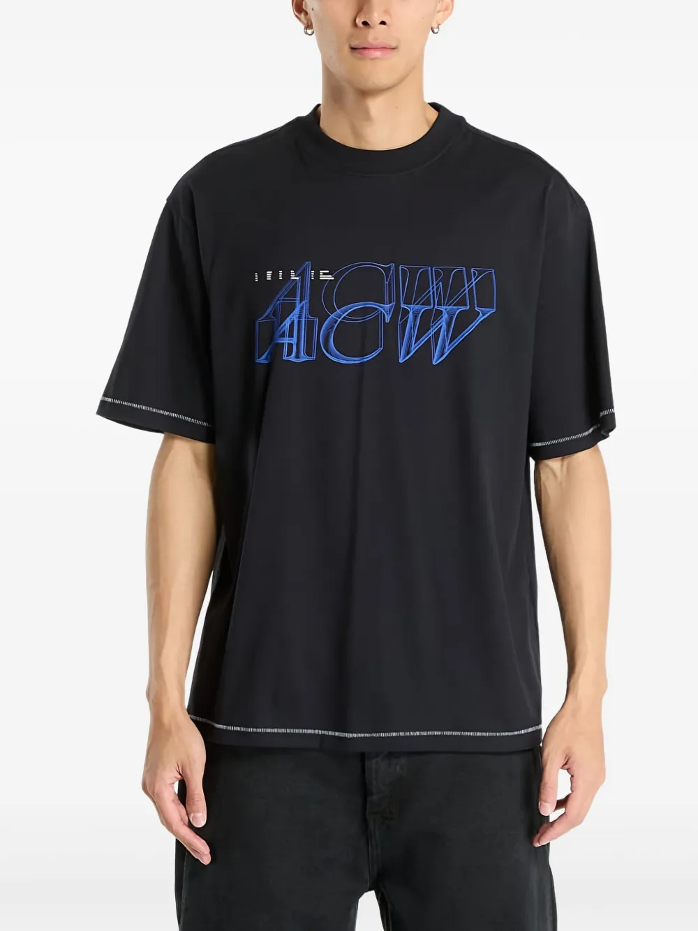 A-COLD-WALL* playera Serif | negro | Image 1