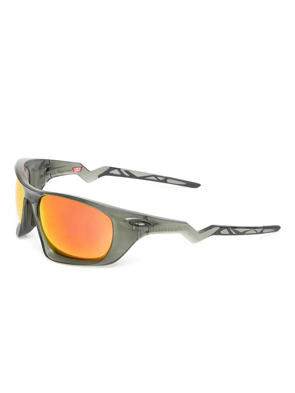Oakley Lateralis biker-frame sunglasses - Grijs