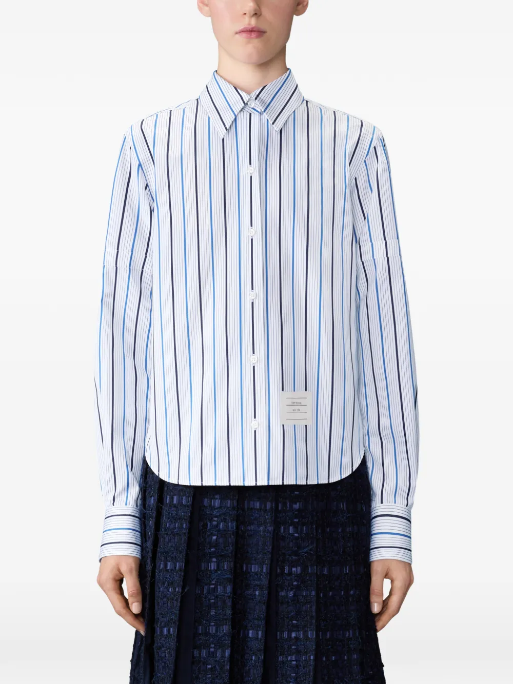 Thom Browne Blouse met strepen Wit