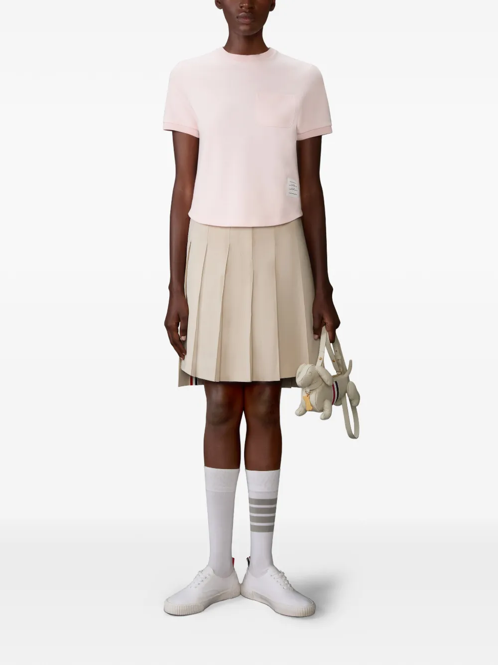 Thom Browne Milano T-shirt met zak Roze