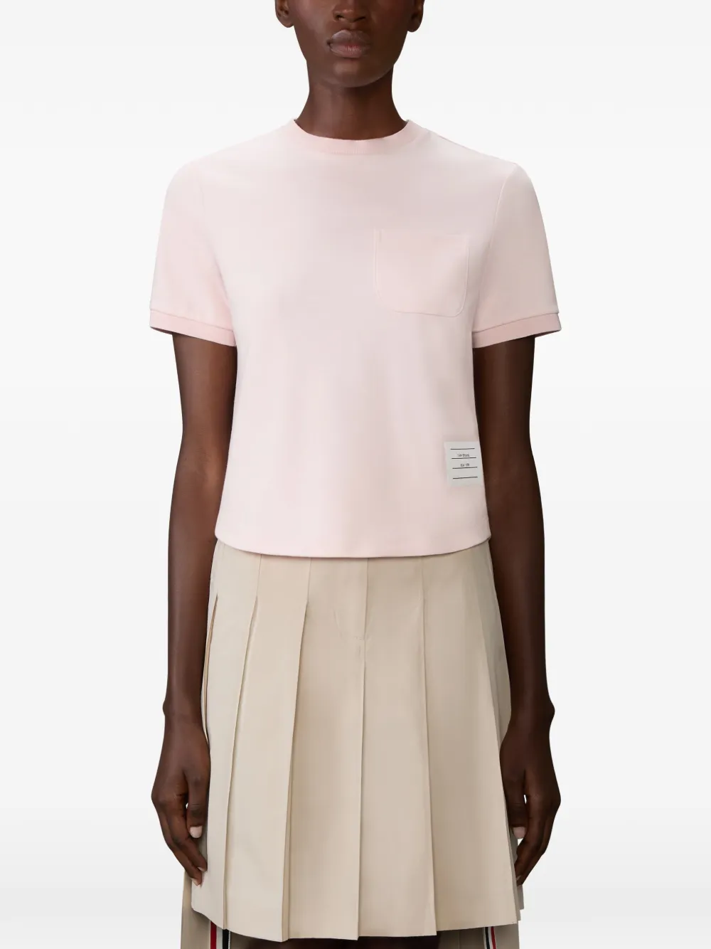 Thom Browne Milano T-shirt met zak Roze