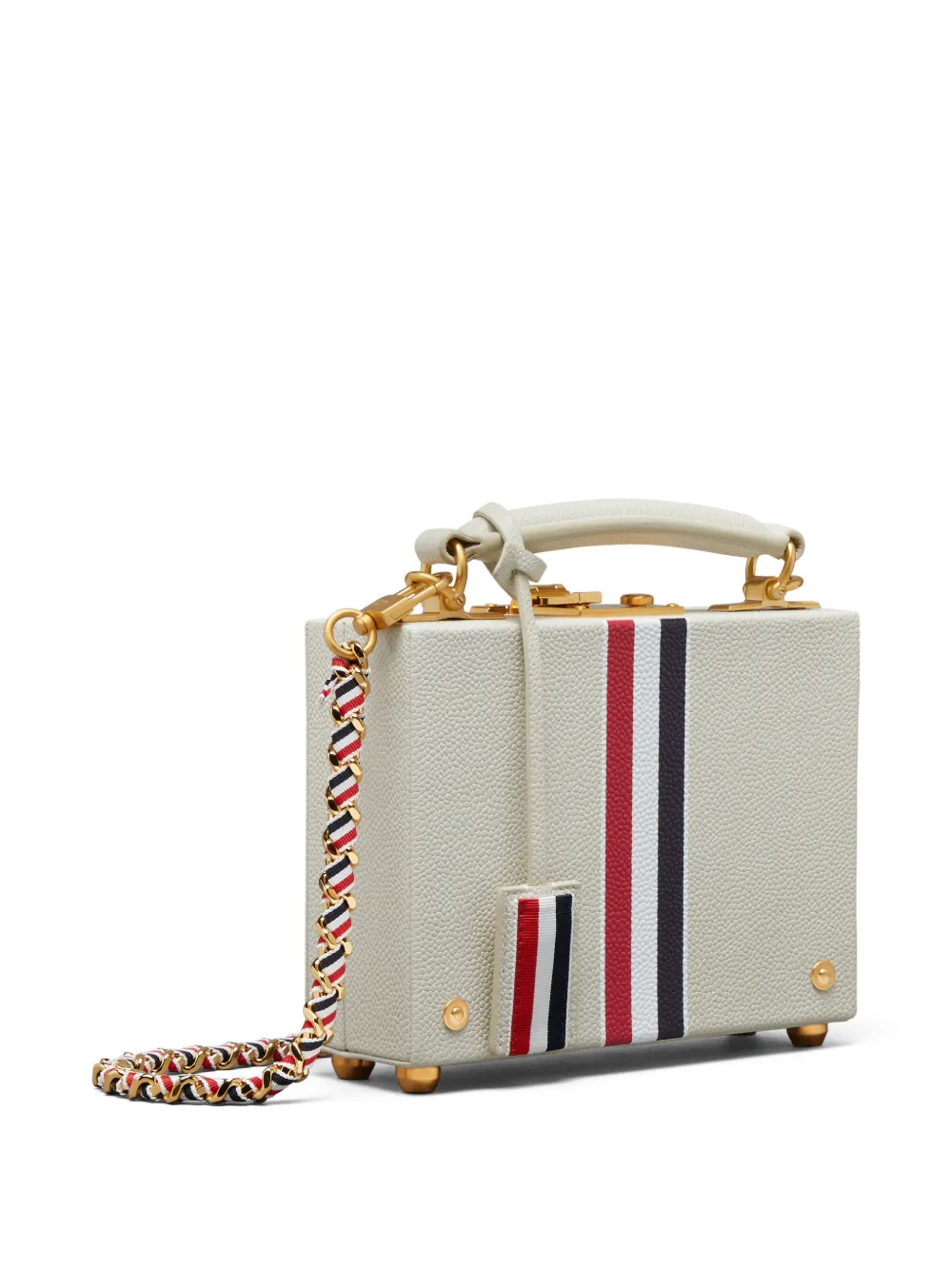 Thom Browne Kleine tas met bewerkte afwerking Beige