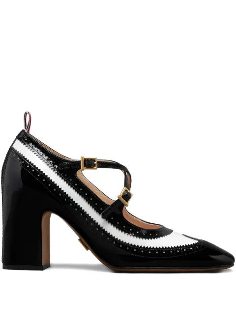 Thom Browne 75mm criss-cross pumps
