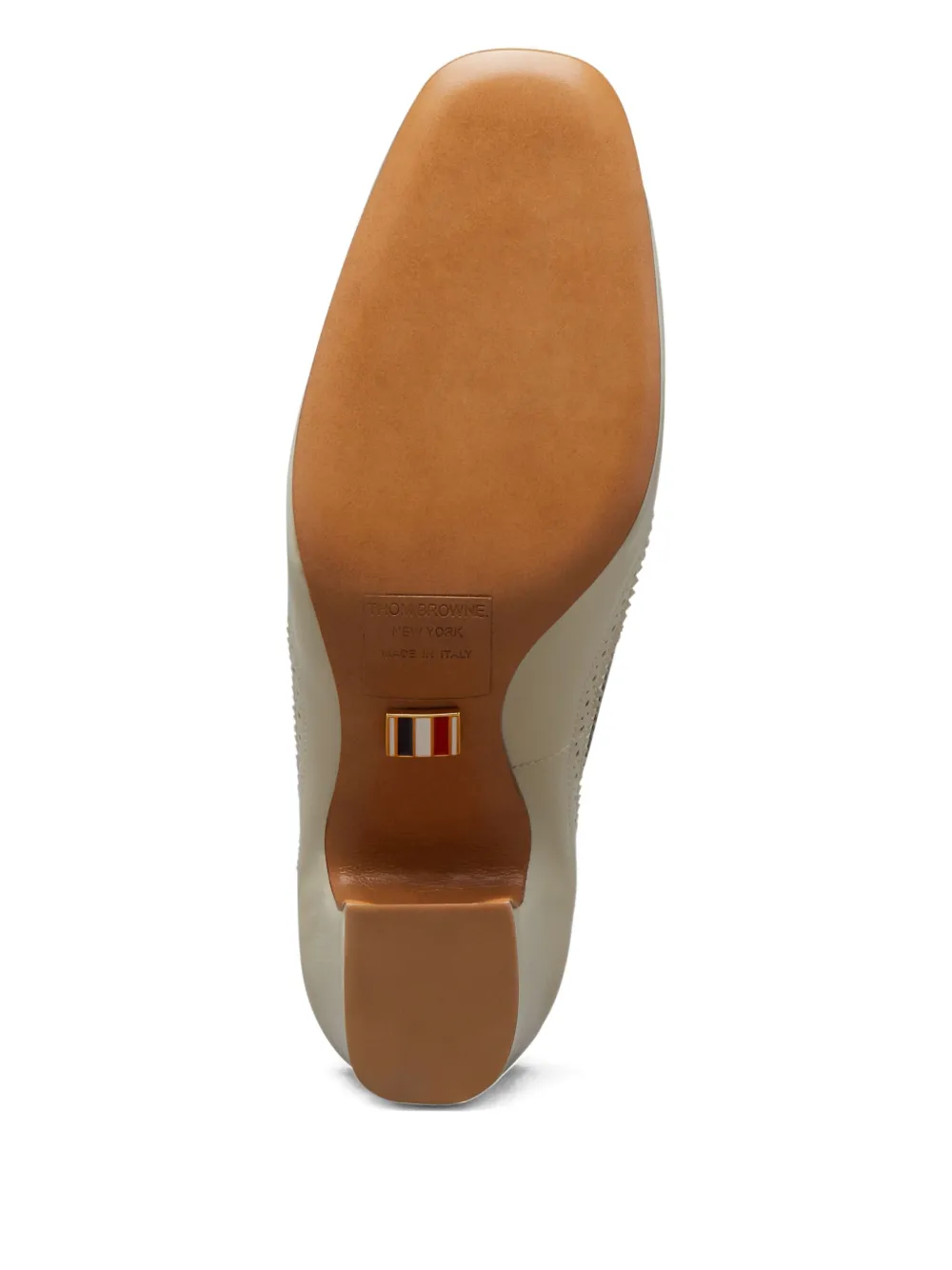 Thom Browne 75 mm pumps met gekruiste bandjes Beige