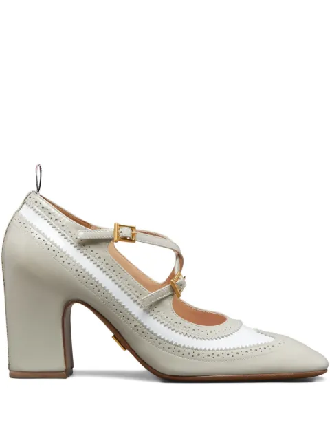 Thom Browne 75mm criss-cross pumps