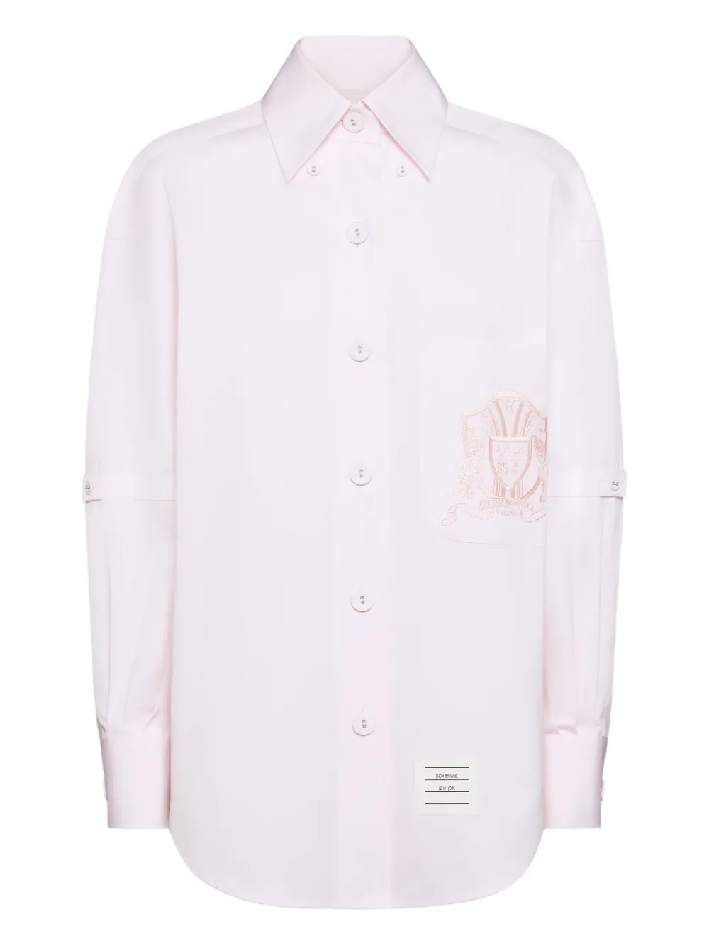 Thom Browne Camicia con ricamo - Rosa