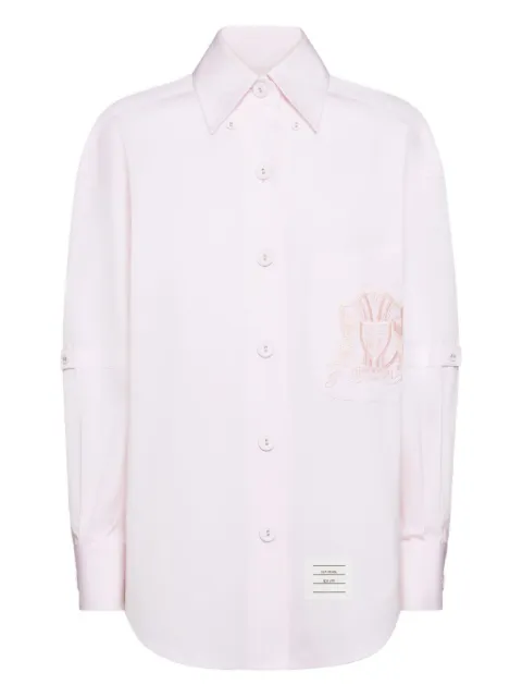 Thom Browne crest embroidery shirt