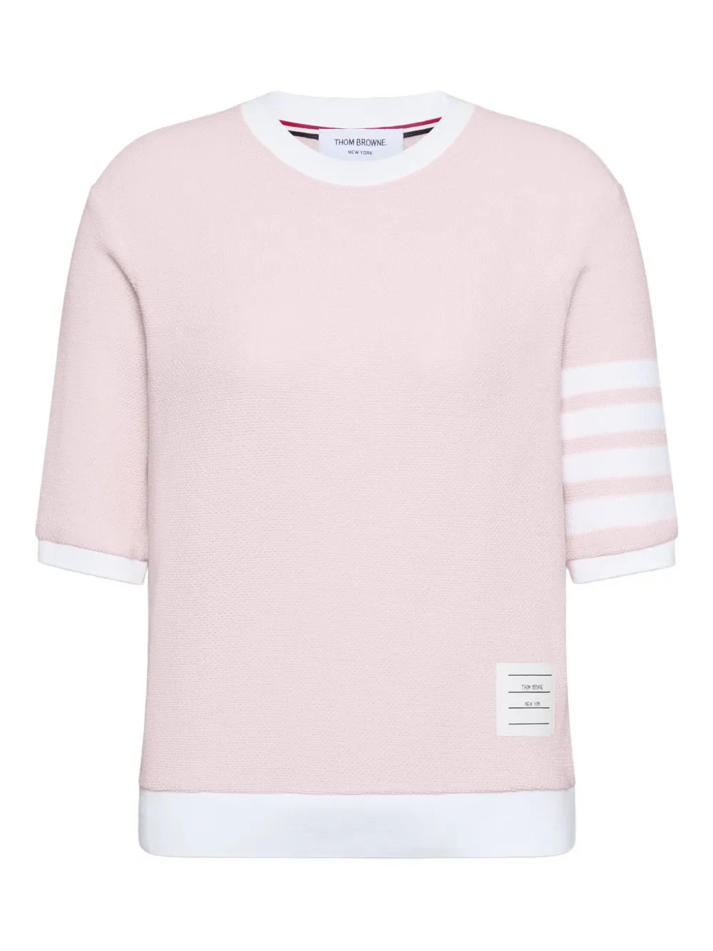 Thom Browne Top con dettaglio a 4 righe - Rosa