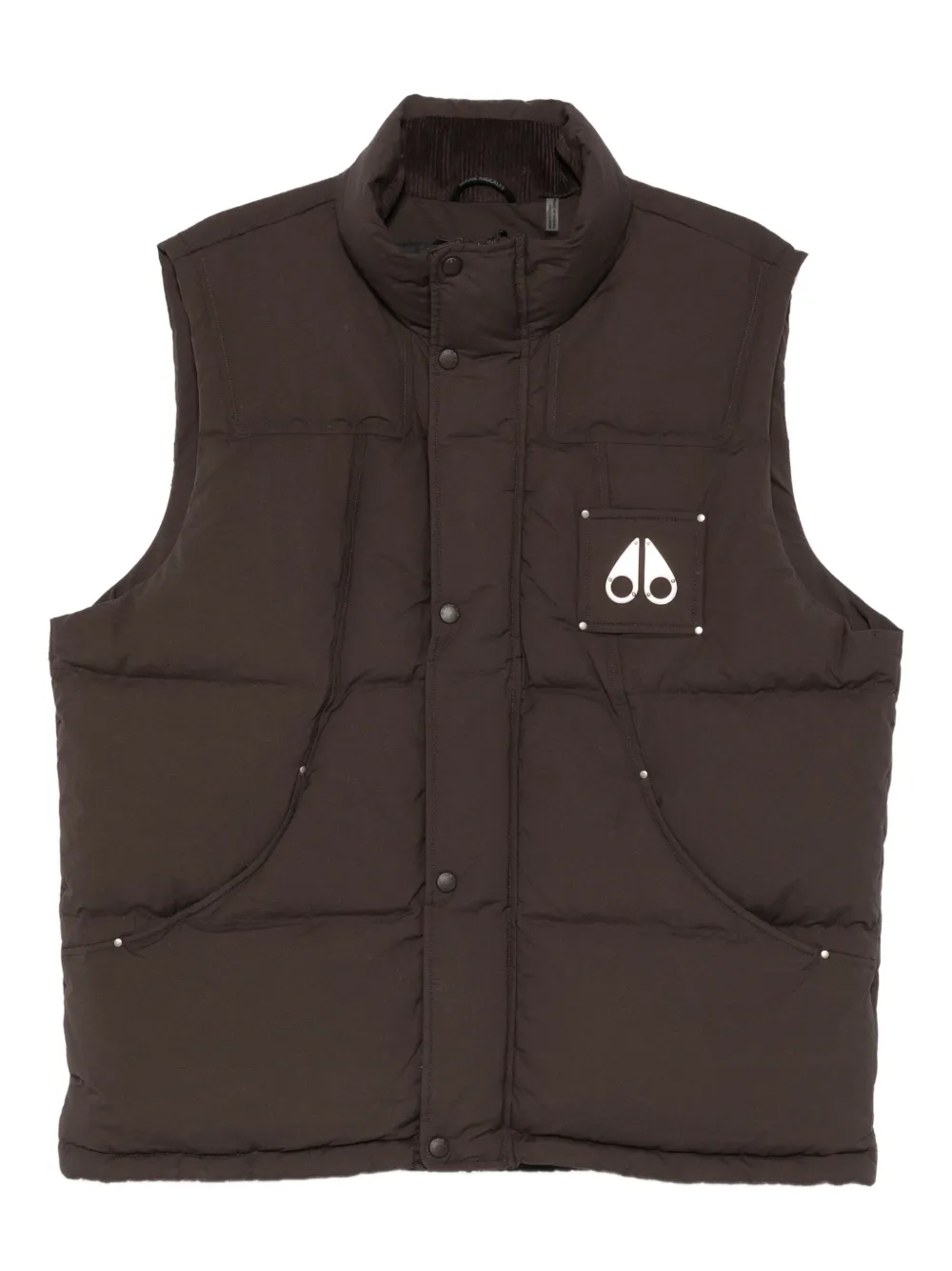 Moose Knuckles Everest button-fastening padded waistcoat | Brown | Image 1