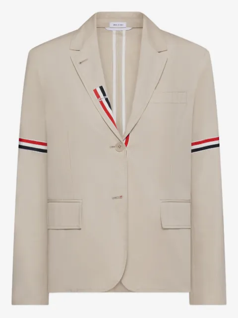 Thom Browne abrigo deportivo de algodón con corte holgado