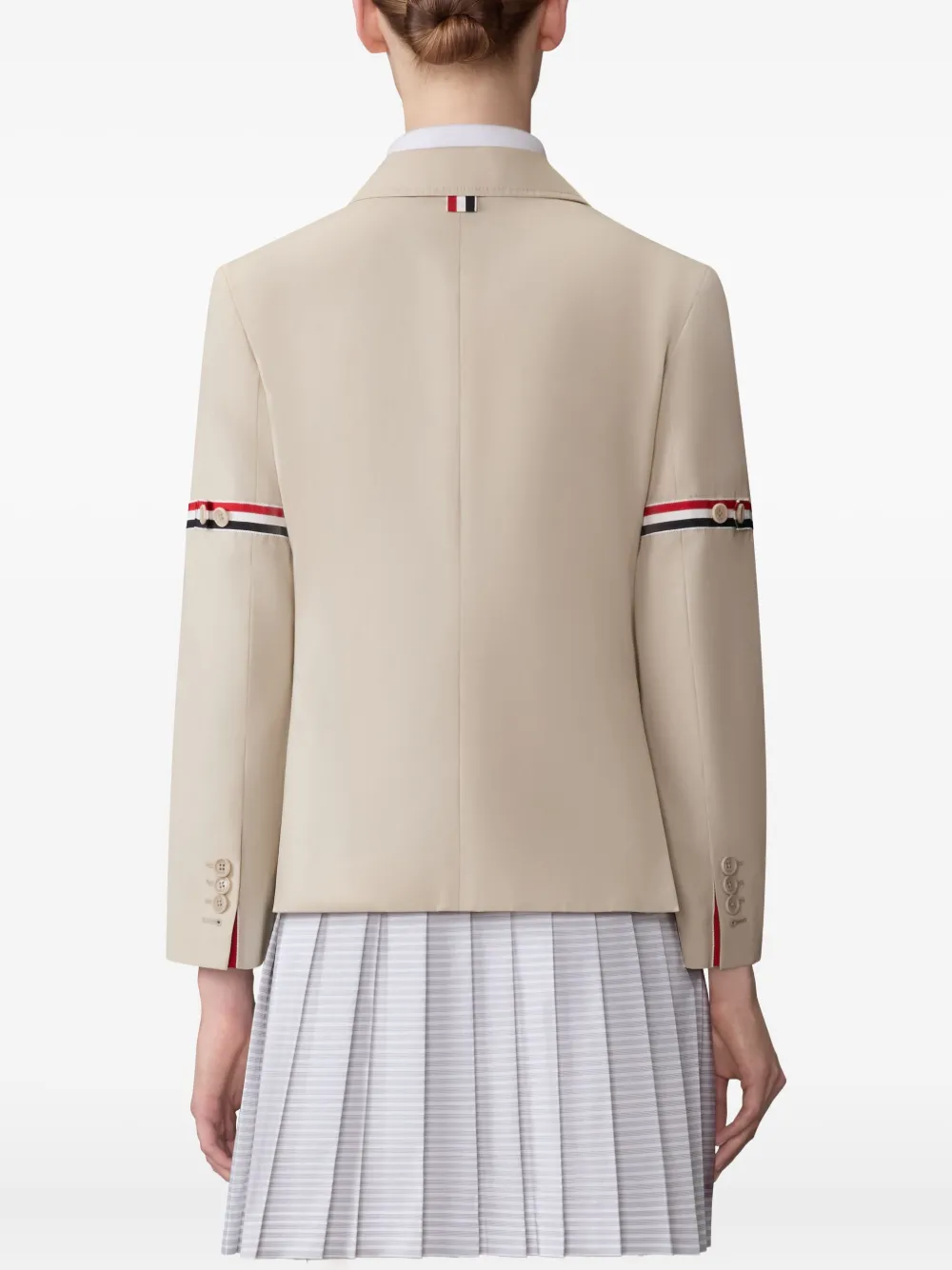 Thom Browne Katoenen ruimvallende sportjas Beige