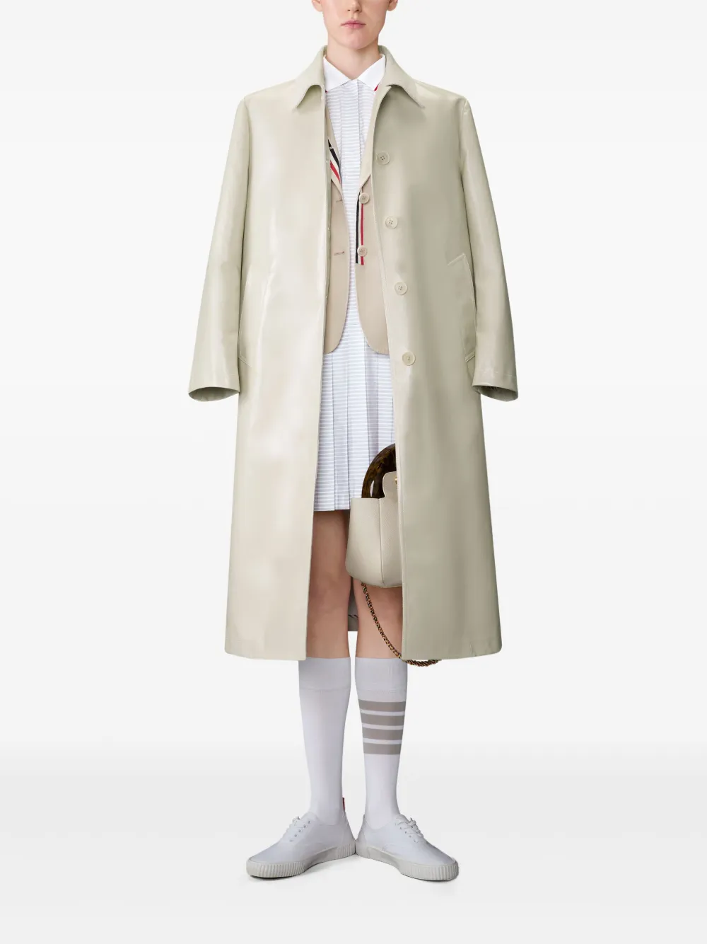  Thom Browne Long-sleeves Blazer - Neutrals 