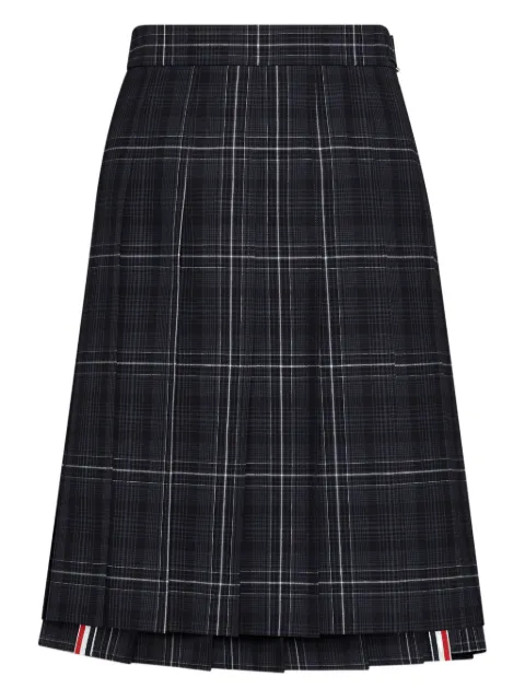 Thom Browne — plaid pleated mini skirt