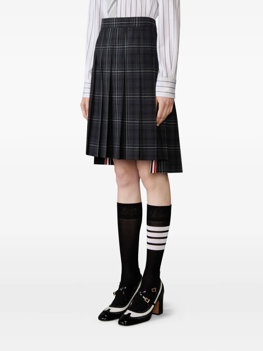 Thom Browne Mini-plooirok Zwart