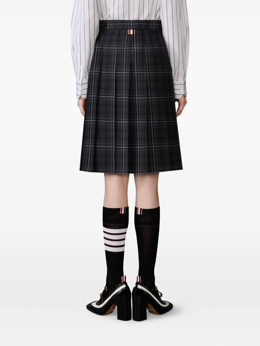 Thom Browne Mini-plooirok Zwart