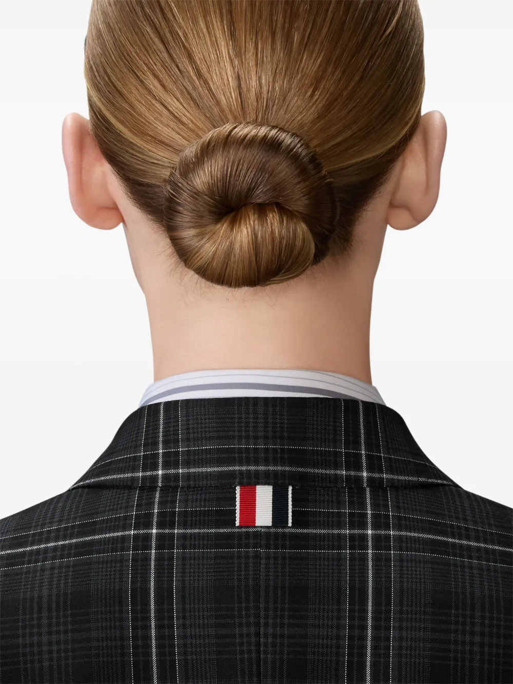 Thom Browne Geruite blazer Zwart