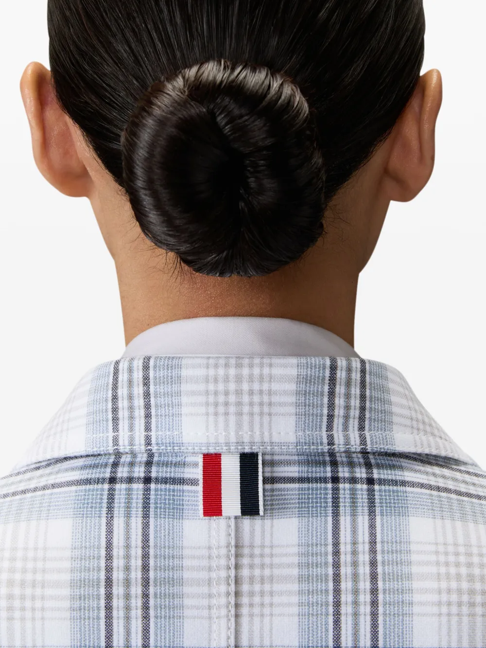 Thom Browne Geruite blazer Wit