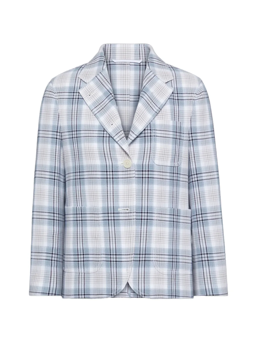 Thom Browne Kariertes Sakko - Weiß